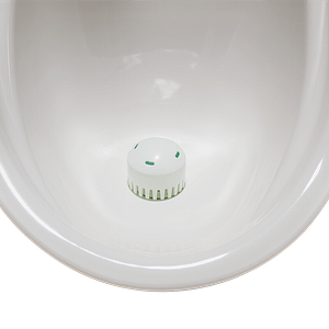 Example Green Sleeve™ deals with common urinal problems by eliminating unpleasant smells, reducing blockages, improving hygiene